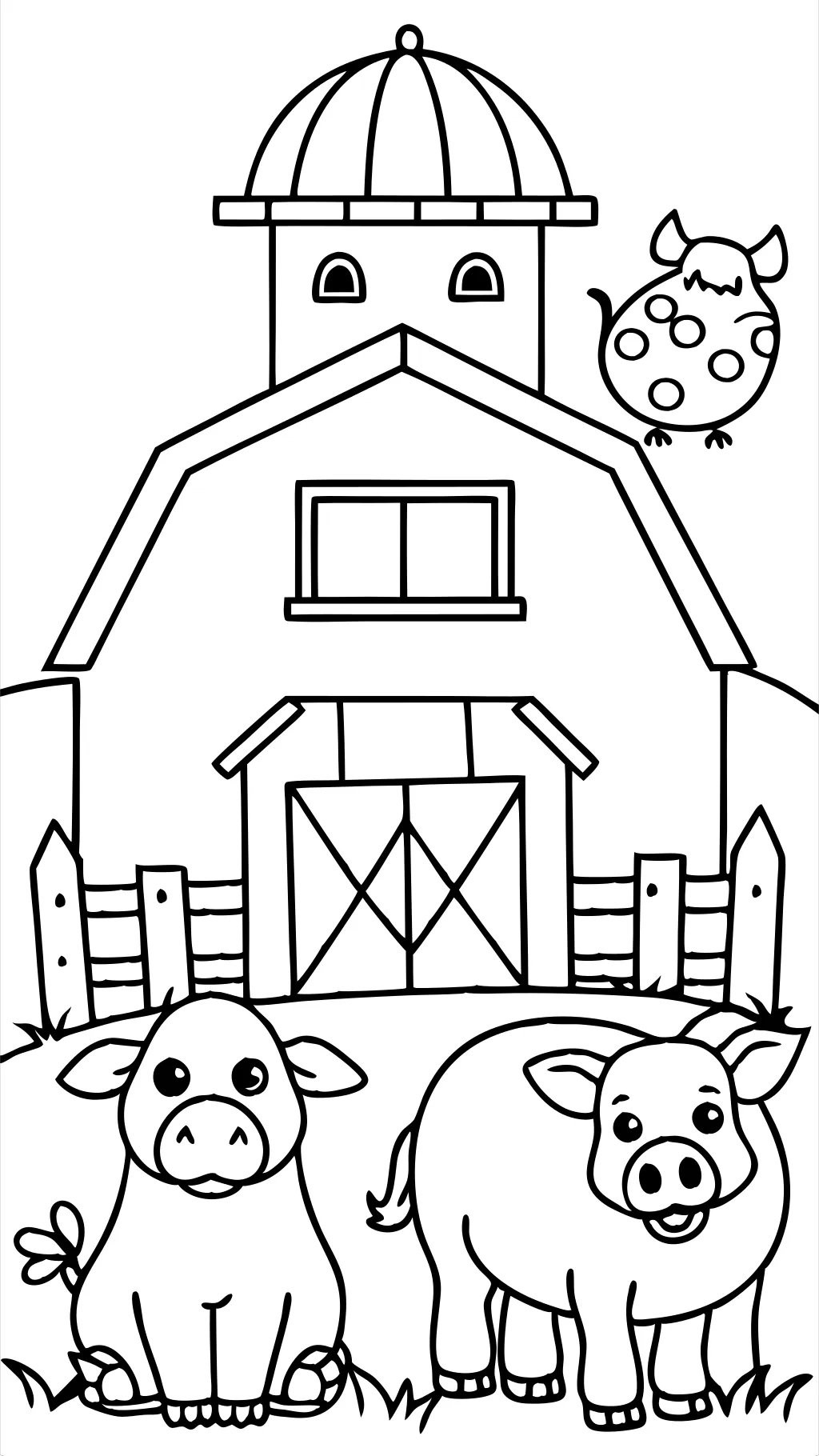 coloring pages animals farm